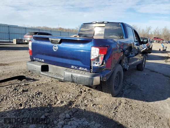 2017 Nissan Titan S with VIN 1N6AA1EJ1HN542129, listed as a Copart auction lot 80027693 with 117,455 mi miles and Salvage Title. Bid and sale history available at carsss.com. Image 3.