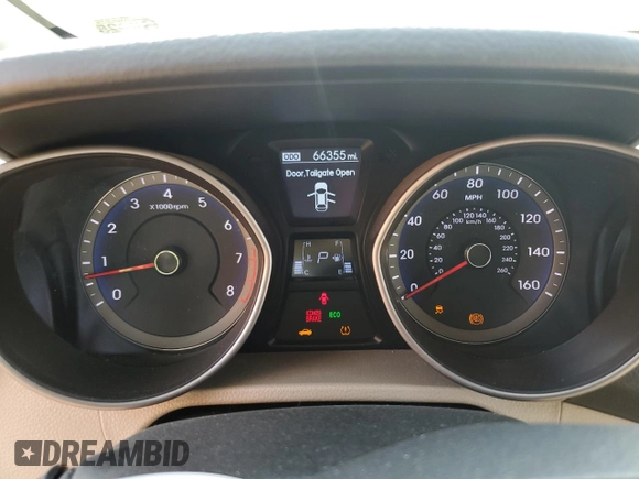 2013 Hyundai Elantra with VIN KMHD35LE5DU136986, listed as a Copart auction lot 60551325 with 66,355 mi miles and Salvage title. Bid and sale history available at DreamBid. Image 9.