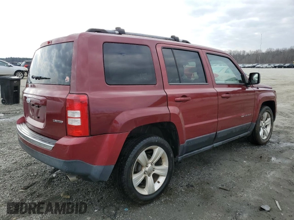 2014 Jeep Patriot Limited with VIN 1C4NJPCB2ED652952, listed as a Copart auction lot 43743095 with 186,092 mi miles and Salvage title. Bid and sale history available at DreamBid. Image 3.