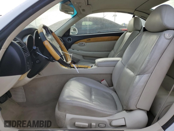 2005 Lexus SC with VIN JTHFN48Y150062459, listed as a Copart auction lot 51846065 with 131,904 mi miles and Salvage Title. Bid and sale history available at carsss.com. Image 7.