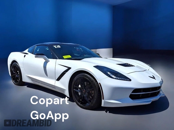 2014 Chevrolet Corvette 2LT with VIN 1G1YC2D77E5108969, listed as a Copart auction lot 48627555 with 37,580 mi miles and Clean Title. Bid and sale history available at carsss.com. Image 1.
