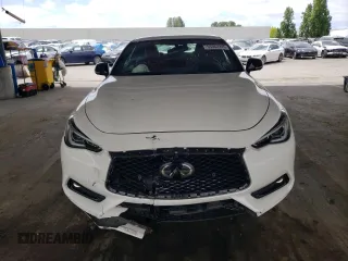 2021 Infiniti Q60 Red Sport 400 with VIN JN1FV7LK3MM530224, listed as a Copart auction lot 55362205 with 17,245 mi miles and Salvage title. Bid and sale history available at DreamBid. Image 5.