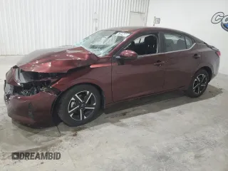 2025 Nissan Sentra SV с VIN 3N1AB8CV9SY291209, выставлен на аукционе Copart как лот 57323485 с пробегом 7 274 миль миль и На запчасти • Non repairable. История ставок и продаж доступна на DreamBid. Изображение 1.