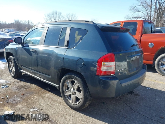 2007 Jeep Compass Sport with VIN 1J8FF47WX7D193781, listed as a IAAI auction lot 41348538 with 193,365 mi miles. Bid and sale history available at carsss.com. Image 3.