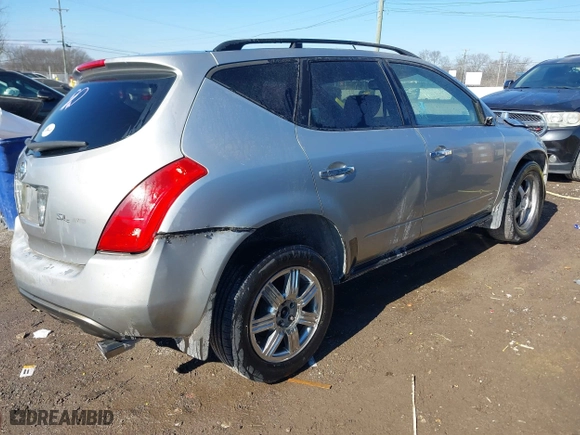 2004 Nissan Murano SE with VIN JN8AZ08W94W342718, listed as a IAAI auction lot 41387057 with 257,778 mi miles. Bid and sale history available at carsss.com. Image 4.