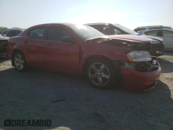 2013 Dodge Avenger SE with VIN 1C3CDZAB1DN687735, listed as a Copart auction lot 55289485 with 170,595 mi miles and Clean Title. Bid and sale history available at carsss.com. Image 4.