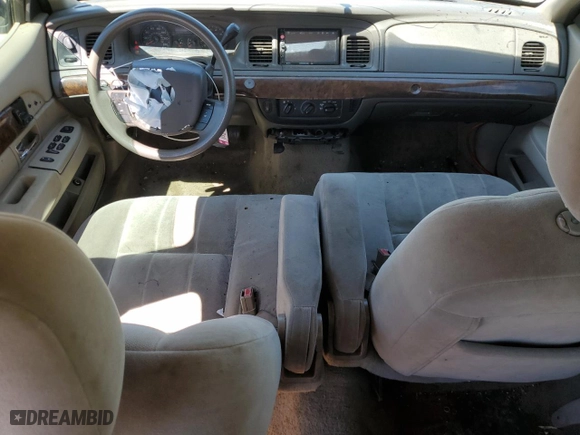 2006 Mercury Grand Marquis GS with VIN 2MEFM74V86X615465, listed as a Copart auction lot 69851504 with 0 mi miles and Salvage Title. Bid and sale history available at carsss.com. Image 8.