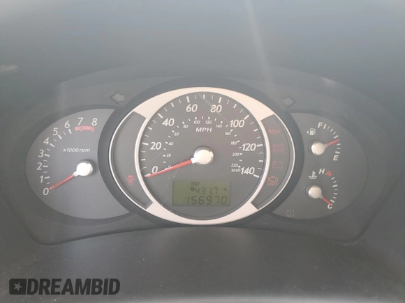 2008 Hyundai Tucson SE with VIN KM8JN12D48U905241, listed as a Copart auction lot 55388775 with 156,970 mi miles and Salvage Title. Bid and sale history available at DreamBid. Image 9.