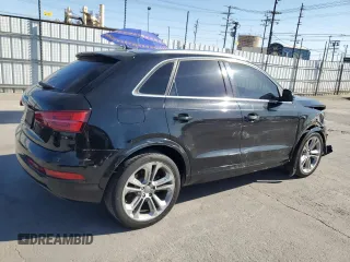 2017 Audi Q3 Premium Plus with VIN WA1HCCFS0HR009755, listed as a Copart auction lot 52728145 with 105,459 mi miles and Salvage title. Bid and sale history available at DreamBid. Image 3.