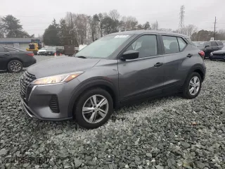 2021 Nissan Kicks S with VIN 3N1CP5BV8ML523521, listed as a Copart auction lot 47611615 with 68,042 mi miles and Salvage Title. Bid and sale history available at carsss.com. Image 1.