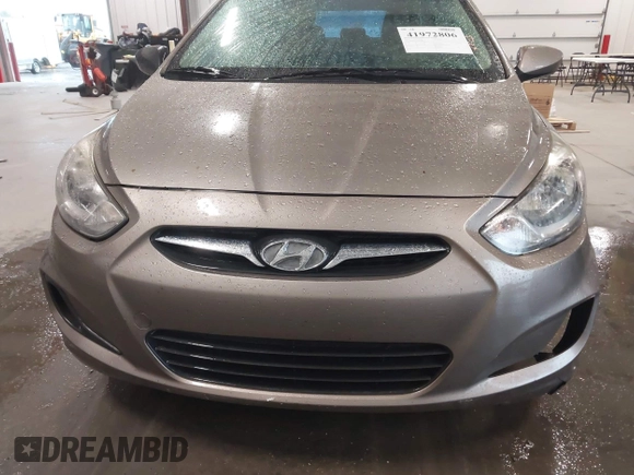 2013 Hyundai Accent GLS with VIN KMHCT4AE2DU486097, listed as a IAAI auction lot 41972806 with 295,949 mi miles. Bid and sale history available at carsss.com. Image 13.