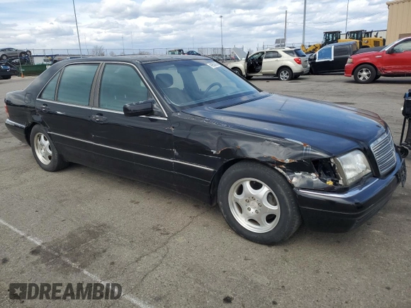 1997 Mercedes-Benz S-Class with VIN WDBGA43G7VA367943, listed as a Copart auction lot 49953995 with 248,573 mi miles and Salvage Title. Bid and sale history available at carsss.com. Image 4.