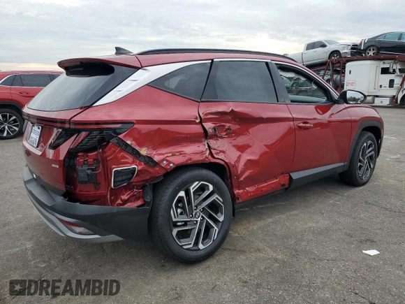 2025 Hyundai Tucson Limited with VIN 5NMJECDEXSH500179, listed as a Copart auction lot 87800555 with 663 mi miles and Salvage Title. Bid and sale history available at carsss.com. Image 3.