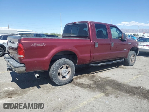 2005 Ford F-250 XL with VIN 1FTSW21P95EA38612, listed as a Copart auction lot 55446725 with Not provided miles and Salvage title. Bid and sale history available at DreamBid. Image 3.