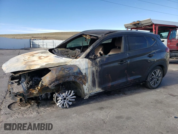 2019 Hyundai Tucson Ultimate with VIN KM8J3CAL6KU038197, listed as a Copart auction lot 48800575 with 0 mi miles and Non Repairable. Bid and sale history available at carsss.com. Image 1.