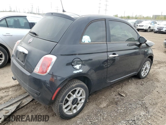 2013 FIAT 500 Pop z VIN 3C3CFFAR7DT711185, wystawiony jako Copart lot #54407005 z przebiegiem Nie podano mil oraz Szkoda całkowita • Salvage title. Historia ofert i sprzedaży dostępna na DreamBid. Obrazek 3.