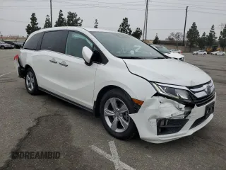 2020 Honda Odyssey EX with VIN 5FNRL6H57LB038073, listed as a Copart auction lot 54979525 with 38,114 mi miles and Salvage title. Bid and sale history available at DreamBid. Image 4.