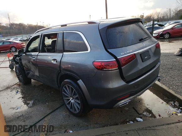 2023 Mercedes-Benz GLS 450 with VIN 4JGFF5KE0PA965651, listed as a Copart auction lot 76842593 with 2,538 mi miles and . Bid and sale history available at DreamBid. Image 2.