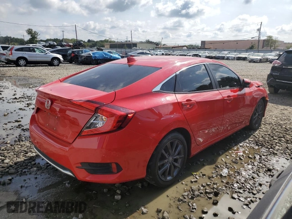 2020 Honda Civic EX-L z VIN 2HGFC1F79LH680316, wystawiony jako Copart lot #71234874 z przebiegiem 63 020 mil mil oraz Szkoda całkowita • Salvage title. Historia ofert i sprzedaży dostępna na DreamBid. Obrazek 3.