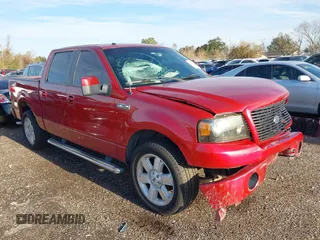 2007 Ford F-150 XLT with VIN 1FTPW12V77KA56155, listed as a IAAI auction lot 41269875 with 218,645 mi miles. Bid and sale history available at carsss.com. Image 1.