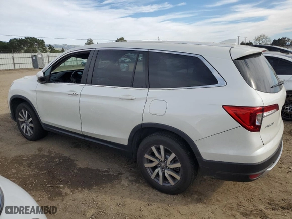 2019 Honda Pilot EX-L with VIN 5FNYF6H57KB063038, listed as a Copart auction lot 47281855 with 109,761 mi miles and Salvage Title. Bid and sale history available at carsss.com. Image 2.