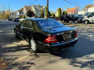 2002 Mercedes-Benz S-Class 6.0L with VIN WDBNG78J02A248557, listed as a Copart auction lot 79517004 with 42,020 mi miles and Clean Title. Bid and sale history available at carsss.com. Image 3.
