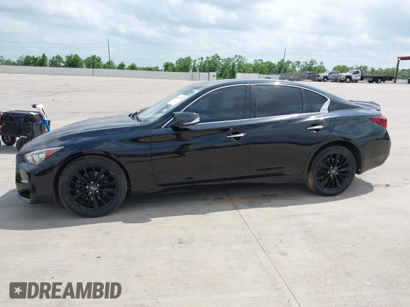 2019 Infiniti Q50 3.0t Signature Edition with VIN JN1EV7AP6KM513666, listed as a IAAI auction lot 42147392 with 99,798 mi miles. Bid and sale history available at carsss.com. Image 14.