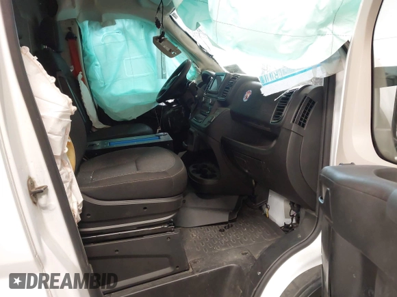 2022 Ram ProMaster Cargo with VIN 3C6MRVHG4NE114319, listed as a IAAI auction lot 41944344 with 21,896 mi miles and . Bid and sale history available at DreamBid. Image 5.