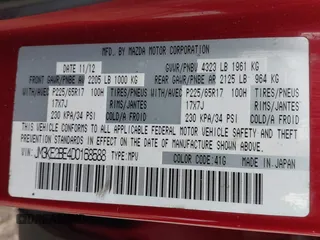 2013 Mazda CX-5 Sport z VIN JM3KE2BE4D0168588, wystawiony jako IAAI lot #42249472 z przebiegiem 219 336 mil mil oraz . Historia ofert i sprzedaży dostępna na DreamBid. Obrazek 9.