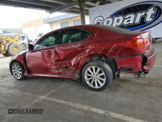 2009 Lexus IS 250 with VIN JTHBK262495090663, listed as a Copart auction lot 53739095 with 138,083 mi miles and Salvage Title. Bid and sale history available at carsss.com. Image 2.