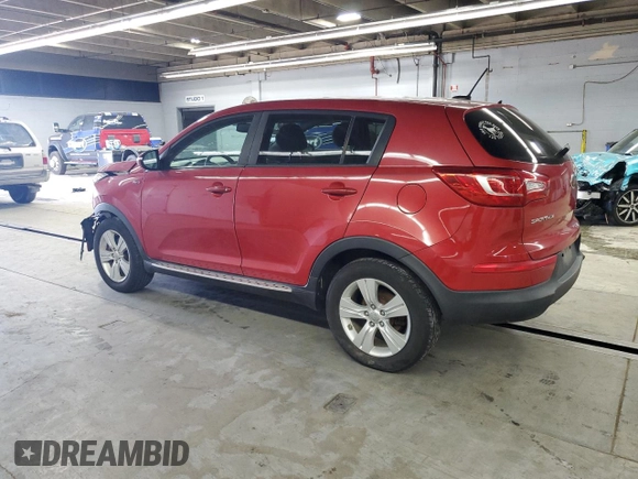 2013 Kia Sportage LX with VIN KNDPBCA2XD7497940, listed as a Copart auction lot 55164085 with 65,215 mi miles and Clean Title. Bid and sale history available at carsss.com. Image 2.
