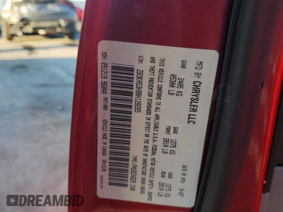 2008 Dodge Charger R/T with VIN 2B3KA53H98H128265, listed as a Copart auction lot 45144655 with 151,371 mi miles and Non Repairable. Bid and sale history available at carsss.com. Image 12.