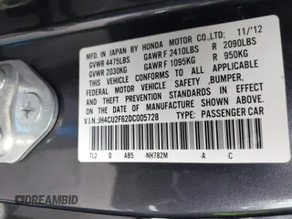 2013 Acura TSX Technology with VIN JH4CU2F62DC005728, listed as a IAAI auction lot 42046131 with 129,448 mi miles and . Bid and sale history available at DreamBid. Image 9.
