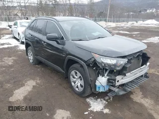 2019 Toyota RAV4 LE with VIN JTMF1RFV7KJ005465, listed as a IAAI auction lot 41559270 with 111,918 mi miles. Bid and sale history available at carsss.com. Image 1.