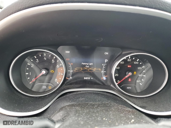 2019 Jeep Compass Latitude with VIN 3C4NJCBB2KT692402, listed as a Copart auction lot 88063985 with 84,918 mi miles and Salvage Title. Bid and sale history available at carsss.com. Image 9.