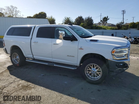 2019 Ram 2500 Laramie with VIN 3C6UR5FL3KG553723, listed as a Copart auction lot 52037355 with 74,377 mi miles and Salvage Title. Bid and sale history available at carsss.com. Image 4.