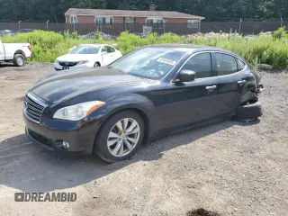 2011 Infiniti M with VIN JN1AY1ARXBM570831, listed as a Copart auction lot 62605405 with 134,076 mi miles and Salvage title. Bid and sale history available at DreamBid. Image 1.