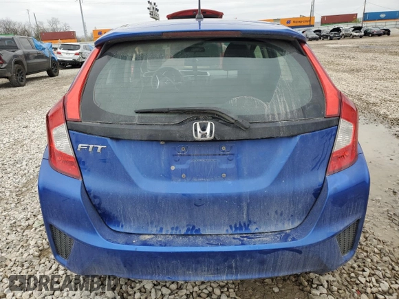 2015 Honda Fit LX with VIN 3HGGK5G51FM718512, listed as a Copart auction lot 52790065 with 111,667 mi miles and Salvage title. Bid and sale history available at DreamBid. Image 6.