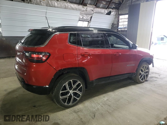 2024 Jeep Compass Limited с VIN 3C4NJDCNXRT158976, выставлен на аукционе Copart как лот 53246675 с пробегом 1 533 миль миль и Списание • Salvage title. История ставок и продаж доступна на DreamBid. Изображение 3.