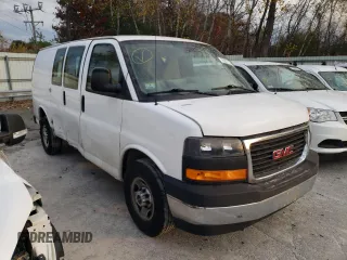 2017 GMC Savana Cargo Van with VIN 1GTW7AFF7H1906806, listed as a Copart auction lot 81203694 with 53,426 mi miles and Salvage Title. Bid and sale history available at carsss.com. Image 4.