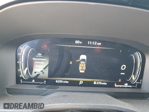 2024 Infiniti QX60 Luxe с VIN 5N1DL1FS5RC347337, выставлен на аукционе Copart как лот 43068905 с пробегом 6 250 миль миль и Списание • Salvage title. История ставок и продаж доступна на DreamBid. Изображение 9.