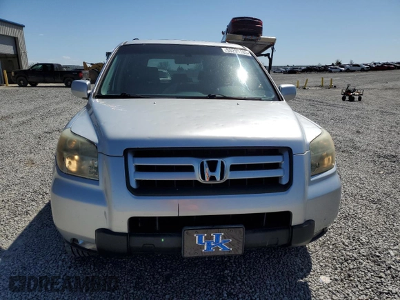 2006 Honda Pilot EX-L with VIN 2HKYF18546H512704, listed as a Copart auction lot 53295185 with 218,307 mi miles and Salvage Title. Bid and sale history available at DreamBid. Image 5.