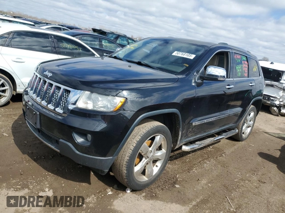 2013 Jeep Grand Cherokee Overland with VIN 1C4RJFCG4DC586089, listed as a Copart auction lot 50768105 with 98,862 mi miles and Non Repairable. Bid and sale history available at carsss.com. Image 1.