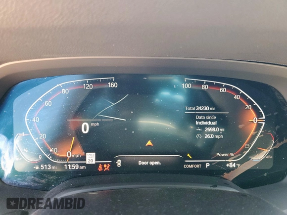 2021 BMW X5 sDrive40i with VIN 5UXCR4C09M9G23111, listed as a Copart auction lot 60509475 with 34,230 mi miles and Salvage title. Bid and sale history available at DreamBid. Image 9.