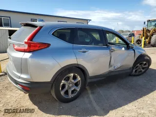 2018 Honda CR-V EX-L with VIN 7FARW1H82JE014835, listed as a Copart auction lot 83828854 with 33,066 mi miles and Salvage Title. Bid and sale history available at carsss.com. Image 3.