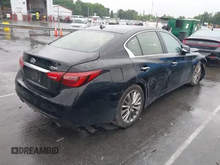 2020 Infiniti Q50 Luxe with VIN JN1EV7AP3LM207722, listed as a IAAI auction lot 42365046 with 94,738 mi miles and . Bid and sale history available at DreamBid. Image 4.
