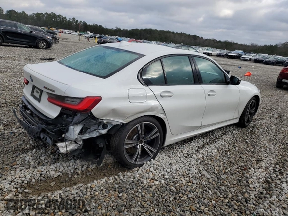 2020 BMW 3 Series M340i with VIN 3MW5U7J08L8B35753, listed as a Copart auction lot 86742584 with 21,055 mi miles and Salvage Title. Bid and sale history available at carsss.com. Image 3.