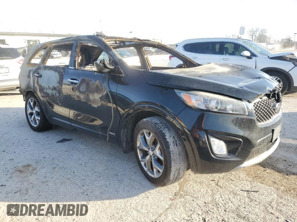 2018 Kia Sorento SX Limited z VIN 5XYPKDA56JG350559, wystawiony jako Copart lot #87264904 z przebiegiem Nie podano mil oraz Nie do naprawy • Non repairable. Historia ofert i sprzedaży dostępna na DreamBid. Obrazek 4.