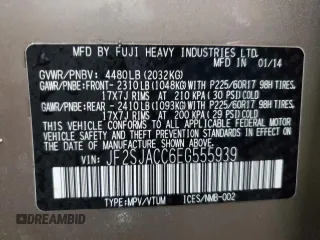 2014 Subaru Forester 2.5i Premium with VIN JF2SJACC6EG555939, listed as a Copart auction lot 44730455 with 121,390 mi miles and Salvage Title. Bid and sale history available at carsss.com. Image 13.
