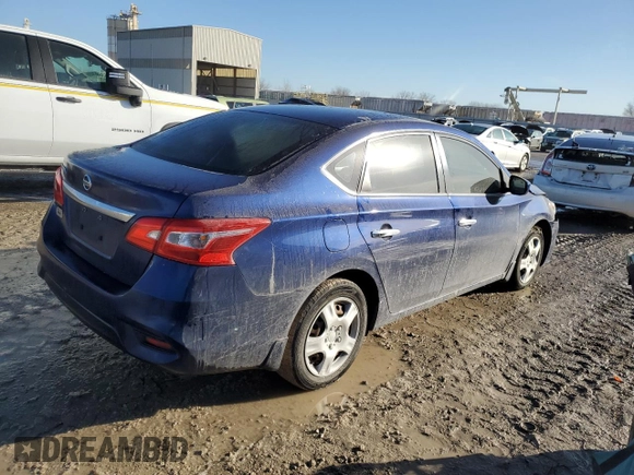 2017 Nissan Sentra S with VIN 3N1AB7AP6HY333360, listed as a Copart auction lot 46639385 with 106,575 mi miles and Salvage Title. Bid and sale history available at DreamBid. Image 3.